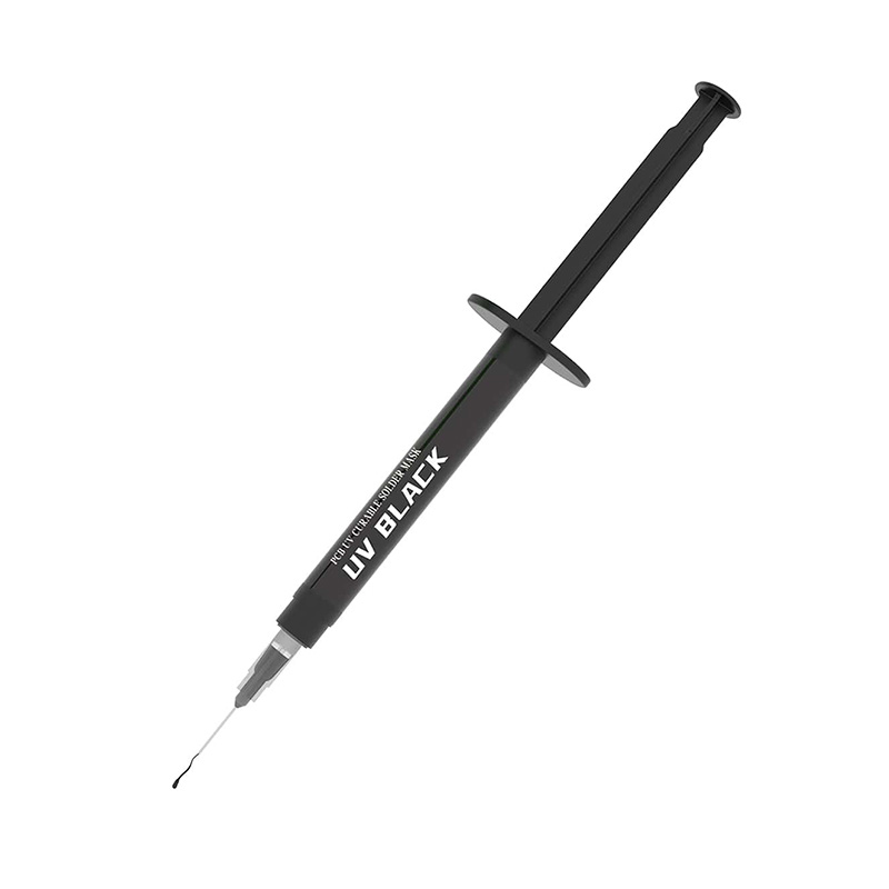 2UUL PCB UV Curable Solder Mask Black With 3pcs 0.6MM Super Thin Needles