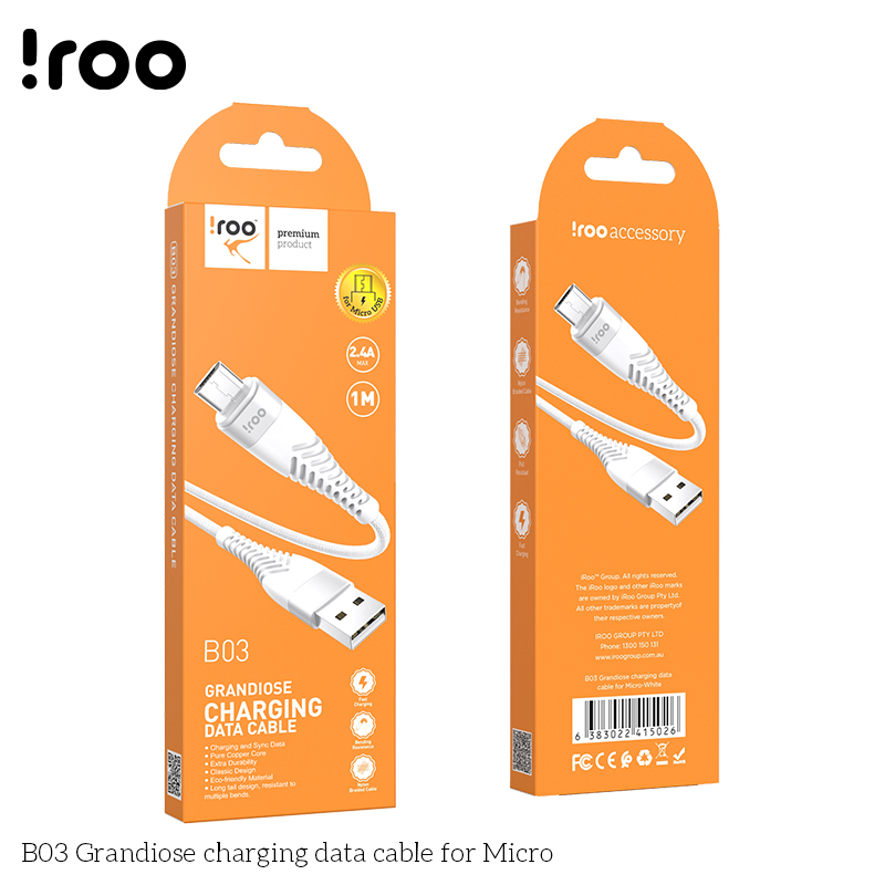 iRoo B03 Grandiose Usb Cable | Micro - 1M