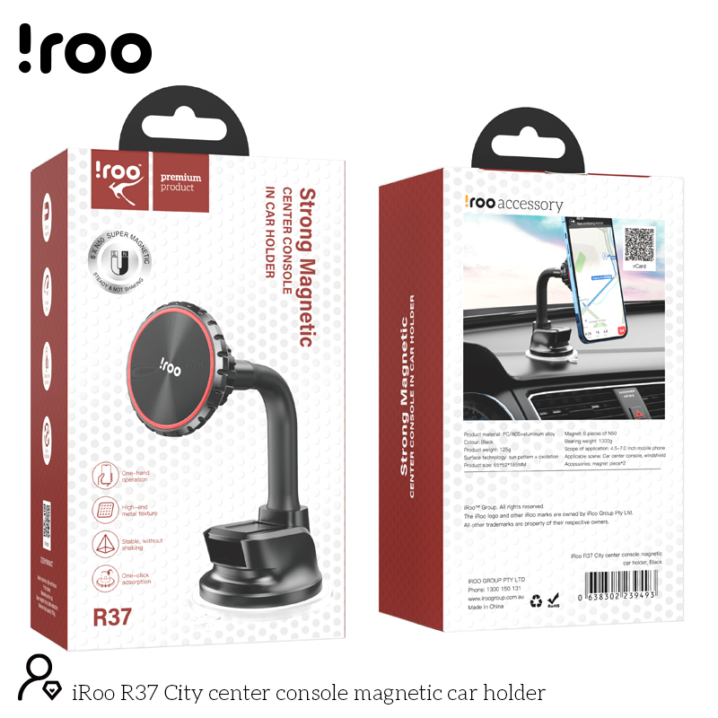 iRoo R37 | Super Strong Magnetic Windscreen/Dashboard Holder
